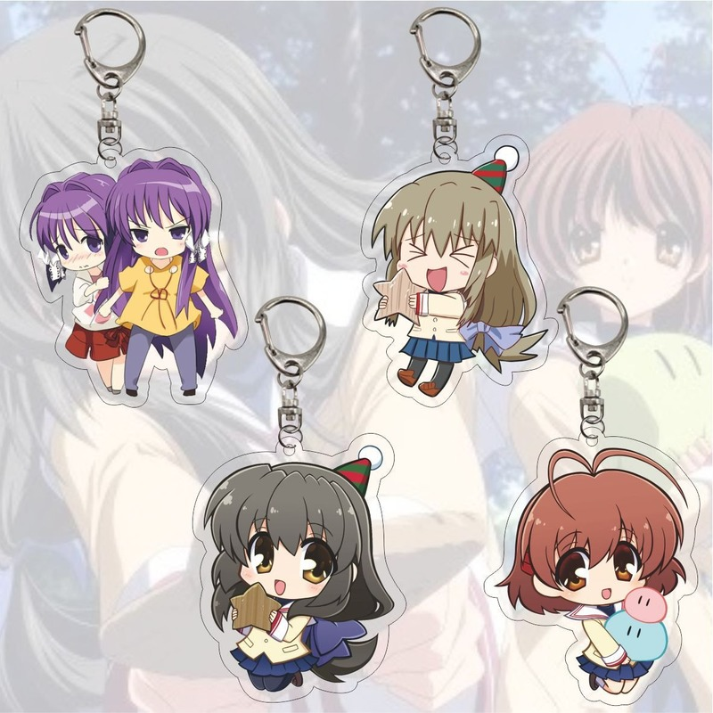 CLANNAD Vintage Character Key-Chain Nagisa Furukawa Mint