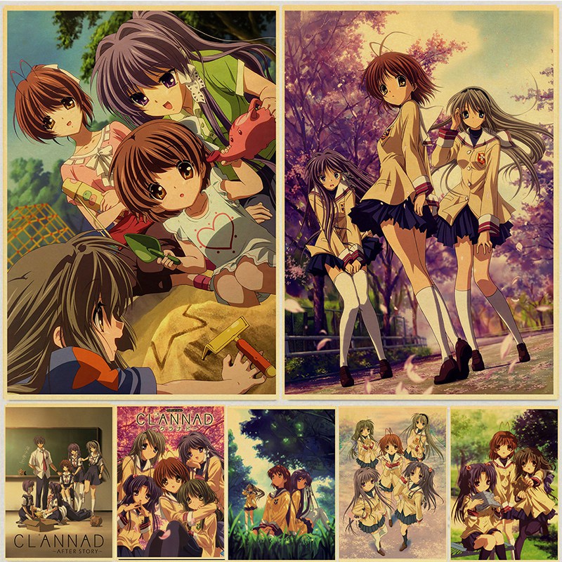 Clannad – Different Characters Themed Cool Retro Posters (40 Designs) Posters