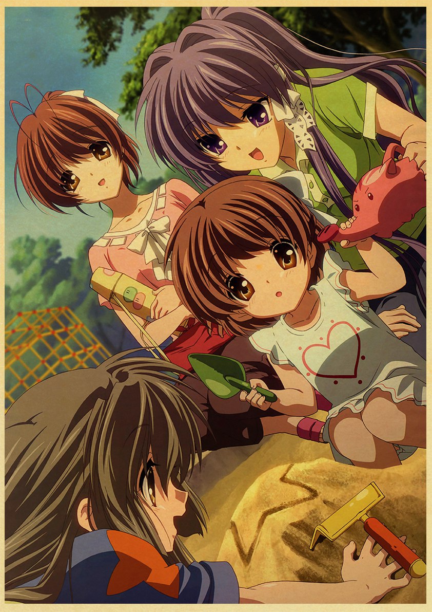 Buy Clannad - All Characters Themed Waterproof Stickers (10/50 Pieces) -  Posters