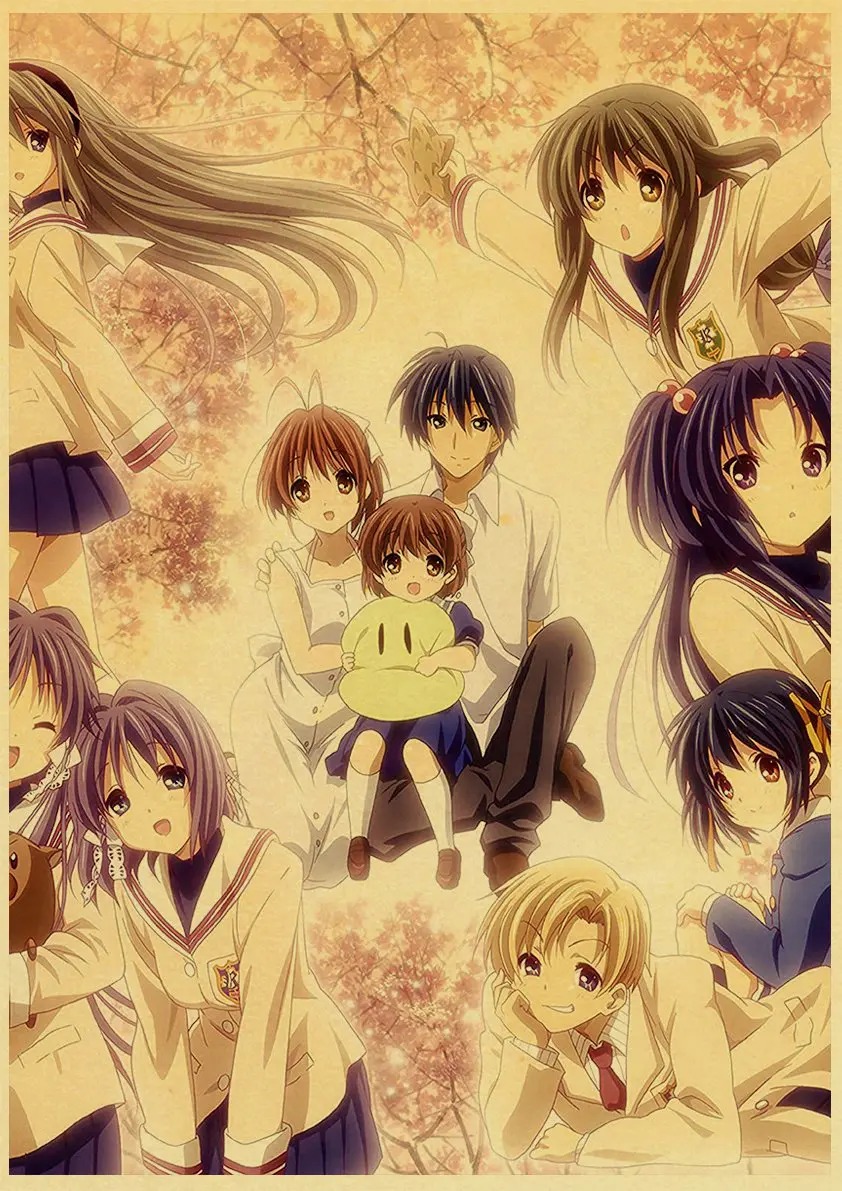 Double Sided Clannad Anime Poster