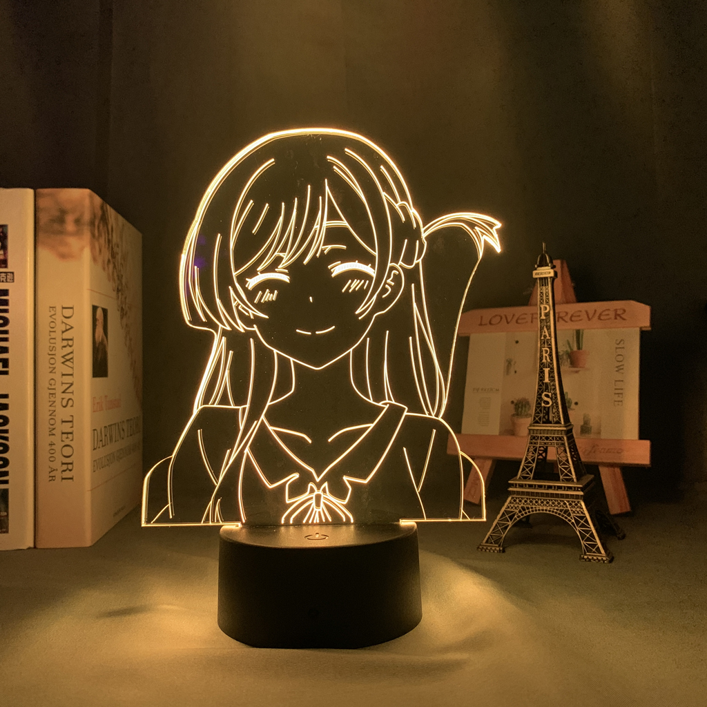 Rent a Girlfriend – Chizuru Ichinose Themed Cute Lighting Lamp (7/16 Colors) Lamps