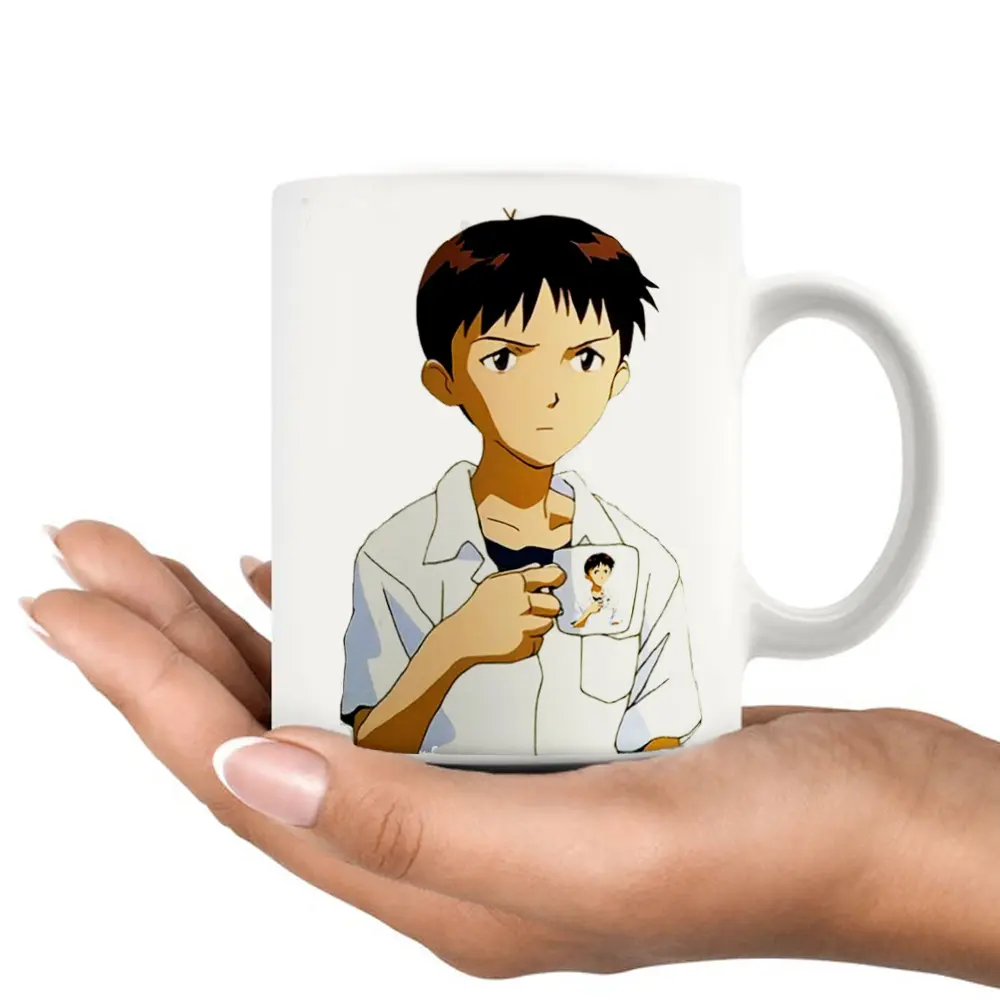 Neon Genesis Evangelion – Shinji Holding Mug Themed Amazing Mug Mugs