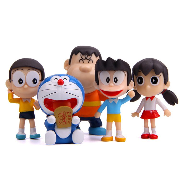 Doraemon – All Cool Characters Themed Toy Figures (7 Sets) Action & Toy Figures