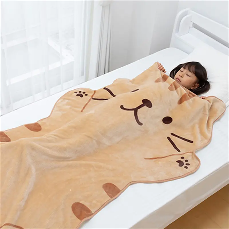 Cute Cat-Themed Comfortable Flannel Blankets (2 Designs) Cosplay & Accessories