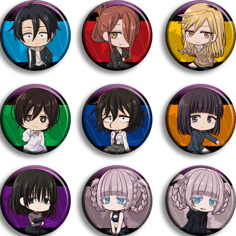 Call of The Night – Different Characters Themed Badges (Set of 9) Keychains