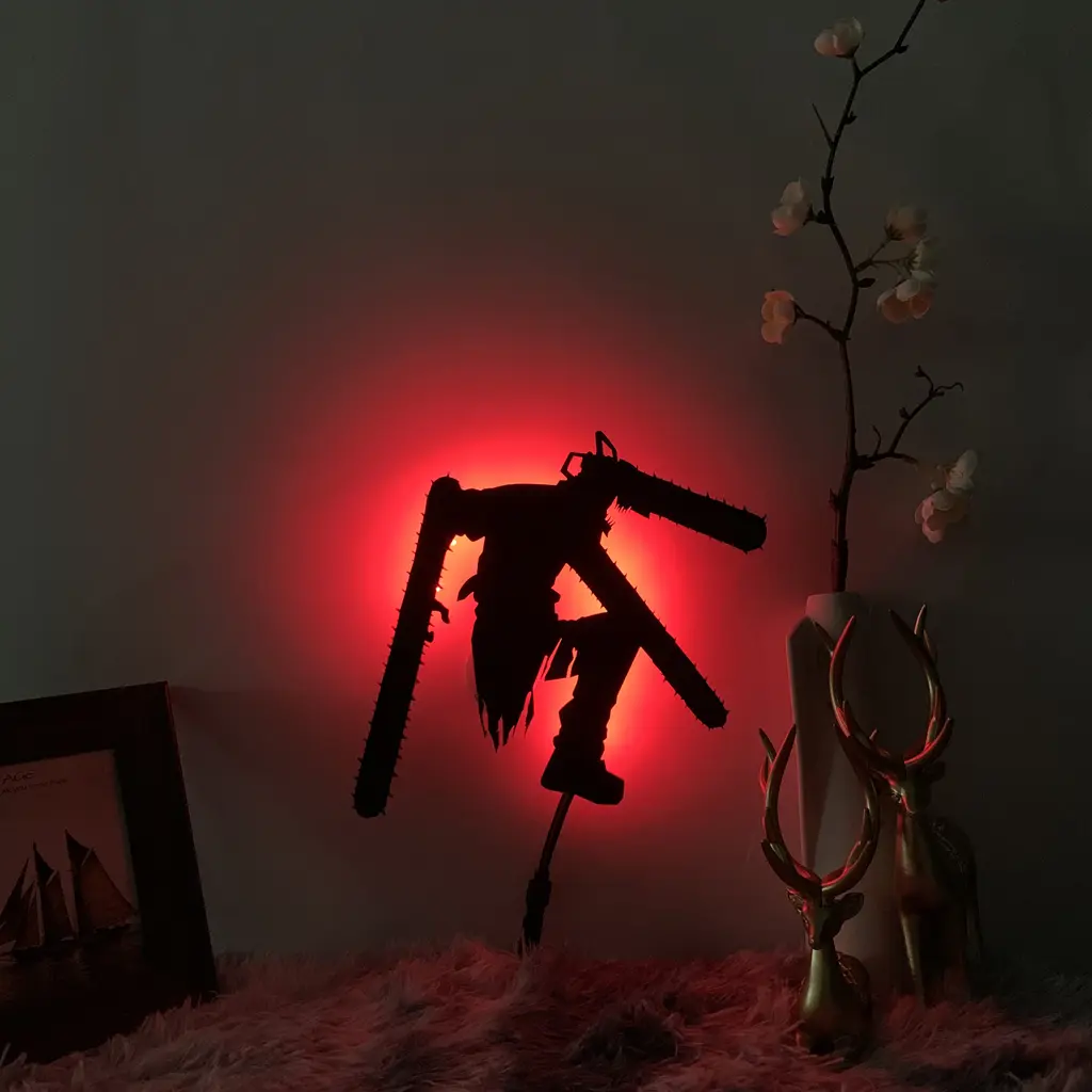 Chainsaw Man – Denji Transformed Themed Badass Night Lamp (2 Sizes) Lamps