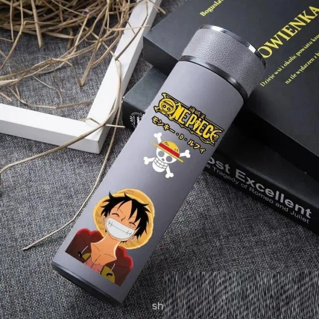 Buy One Piece - Luffy Themed Water Bottle With Detachable Cup (10 ...