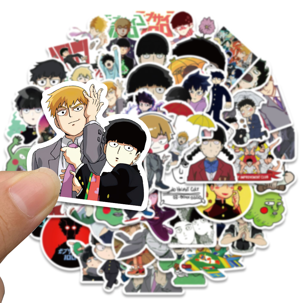 Mob Psycho 100 – All Characters Funny and Cool Stickers (Set of 10/50) Posters
