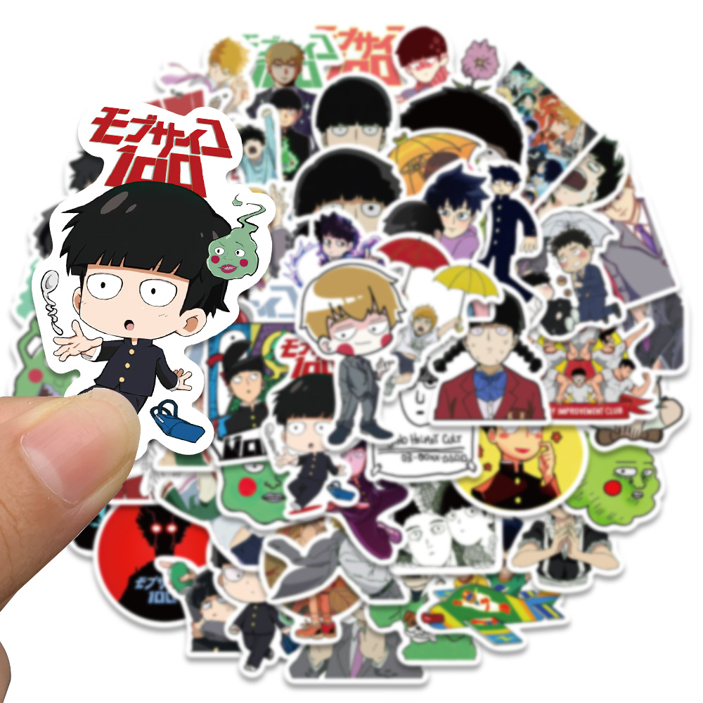 Mob Psycho 100 – All Amazing Characters Themed Stickers (Set of 10/50) Posters