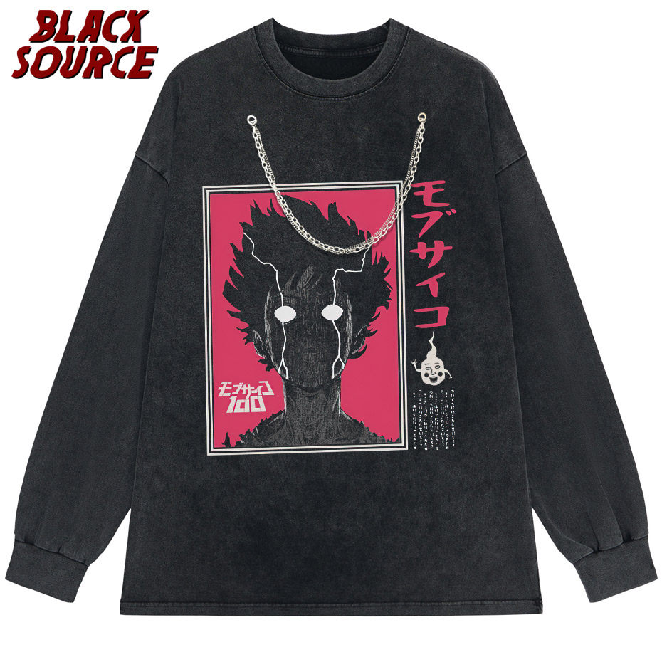 Mob Psycho 100 – Shigeo Kageyama Themed Badass Oversized T-Shirts and Sweatshirts (8 Designs) T-Shirts & Tank Tops