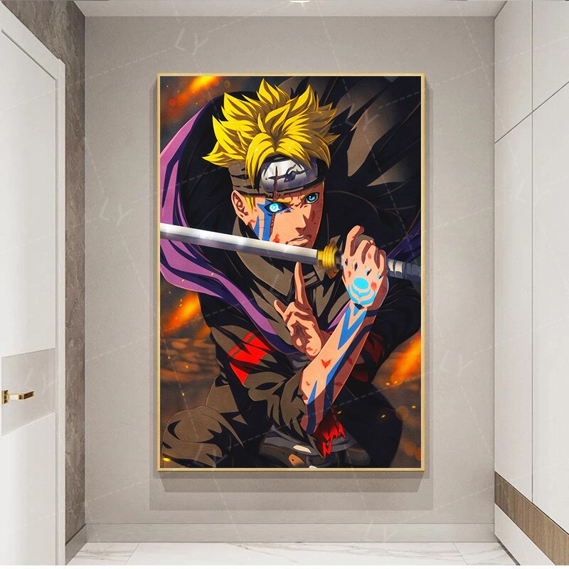 Naruto – Boruto Themed Badass Wall Canvas Poster (Different Sizes) Posters