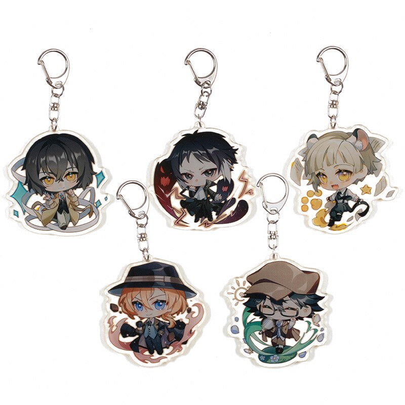 Bungo Stray Dogs – Different Characters Themed Cute Chibi Keychains (30+ Designs) Keychains