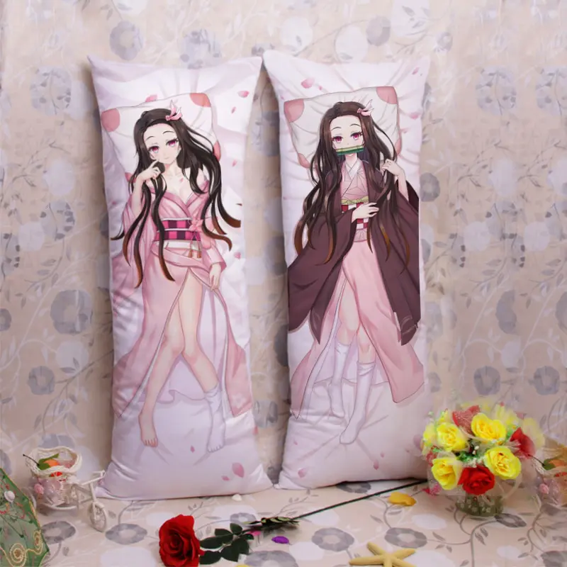 Buy Demon Slayer Different Characters Themed Beautiful Dakimakura Hugging Body Pillow Covers 10 Designs Bed Pillow Covers