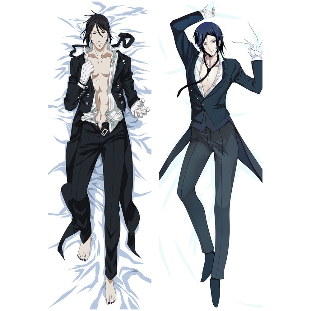 Black Butler – Different Characters Themed Dakimakura Hugging Body Pillow Covers (9 Designs) Bed & Pillow Covers