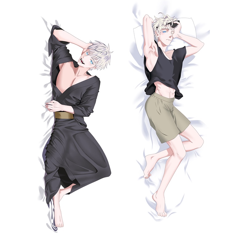 Jujutsu Kaisen – Gojo Satoru Themed Beautiful Dakimakura Hugging Body Pillow Covers (2 Designs) Bed & Pillow Covers