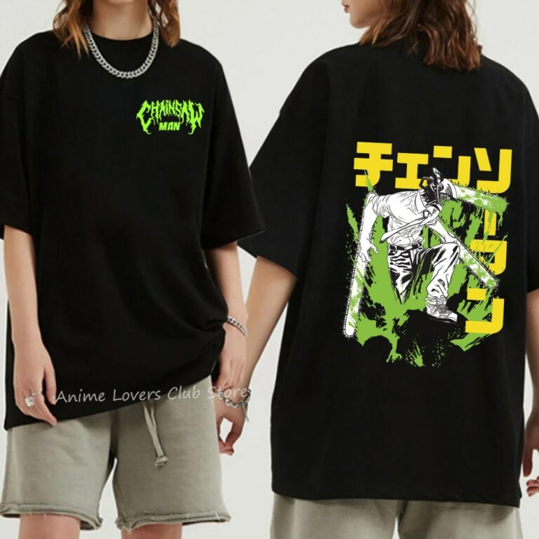 Chainsaw Man - All Badass Characters Themed Oversized T-Shirts