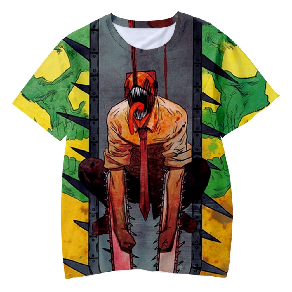 Chainsaw Man – All Cool Characters Themed 3D Printed T-Shirts (10 Designs) T-Shirts & Tank Tops
