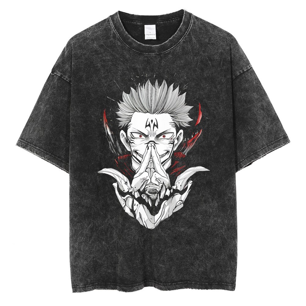 Jujutsu Kaisen – Different Characters Themed Oversized Cotton T-Shirts (30 Designs) T-Shirts & Tank Tops