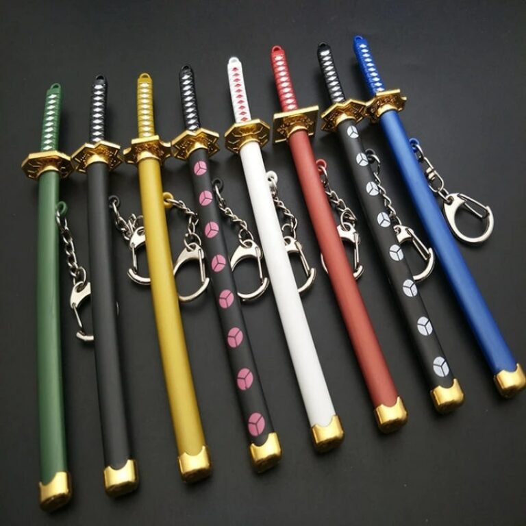 Buy One Piece - Zoro Themed Cool Katana Swords Keychains (9 Designs ...