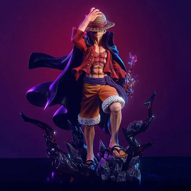 Buy One Piece - Luffy Holding His Hat Badass Action Figures - Action 