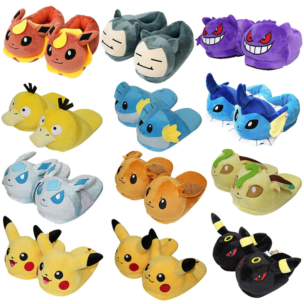 Pokemon – Different Pokemons Themed Cute Plush Slippers (40+ Designs) Shoes & Slippers