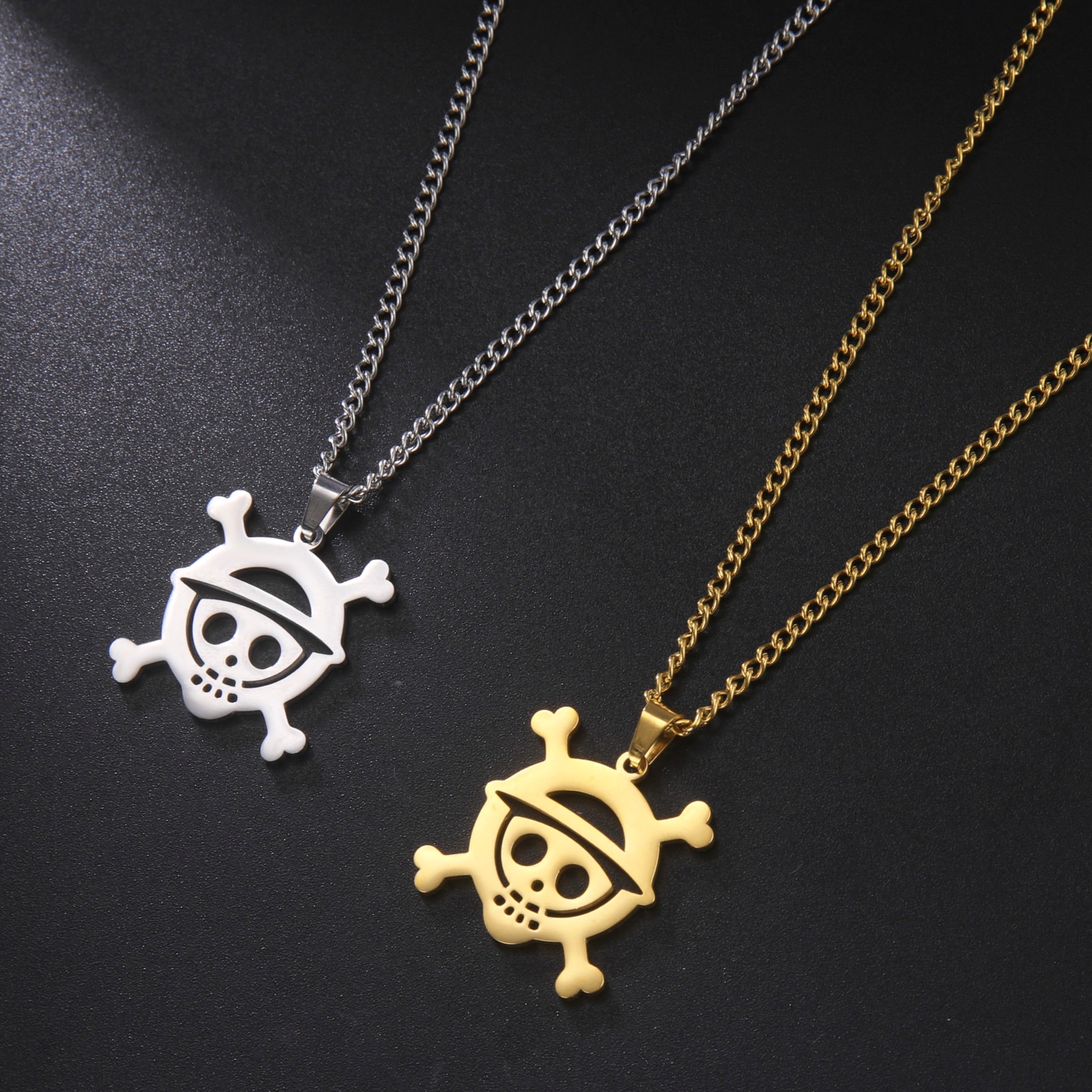 One Piece – Pirate Skeleton Themed Necklaces (2 Designs) Pendants & Necklaces