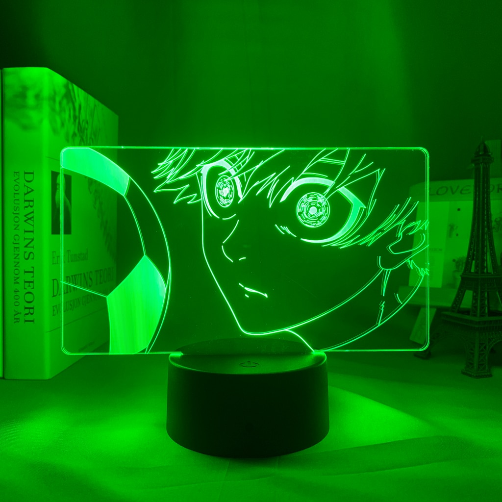 Blue Lock – Yoichi Isagi Themed Cool 3D LED Night Lamp (6 Designs) Lamps