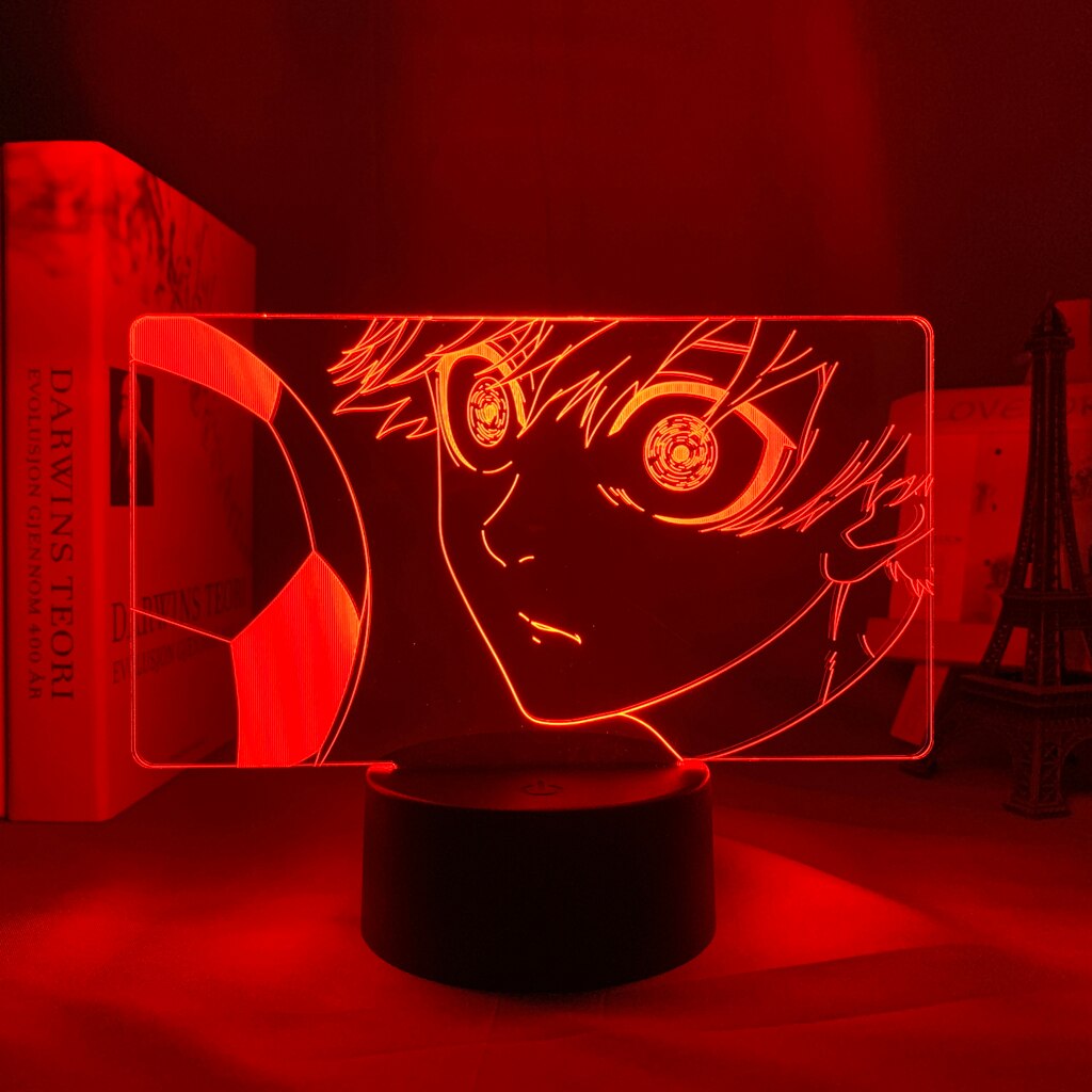 Blue Lock – Yoichi Isagi Themed Cool 3D LED Night Lamp (6 Designs) Lamps
