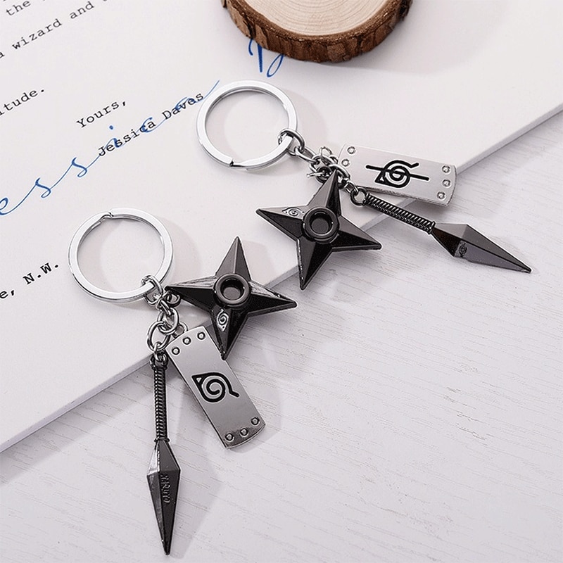 Naruto – Kunai and Shuriken Themed Cool Keychains (2 Designs) Keychains