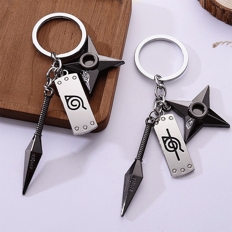 Naruto – Kunai and Shuriken Themed Cool Keychains (2 Designs) Keychains