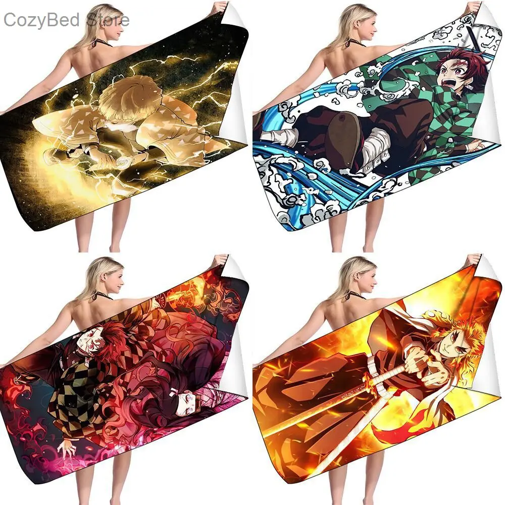 Demon Slayer – Different Characters Themed Cool Beach Towels (10+ Designs) Jumpsuits & Pajamas
