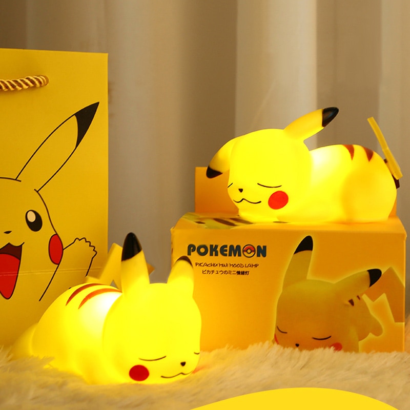 Pokemon – Pikachu Themed Cute Night Light Glowing Toy (3 Characters) Lamps