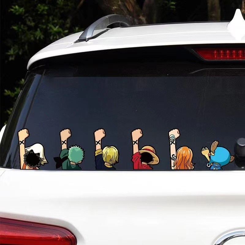One Piece All Characters Car Stickers: Show Your Love for One Piece on the Road! Home & School Car Decoration