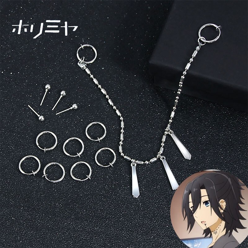 Horimiya – Horimiy Miyamura Izumi Stainless Steel Jewelry For Men & Women (2 Design) Jewelry & Accessories Rings & Earrings