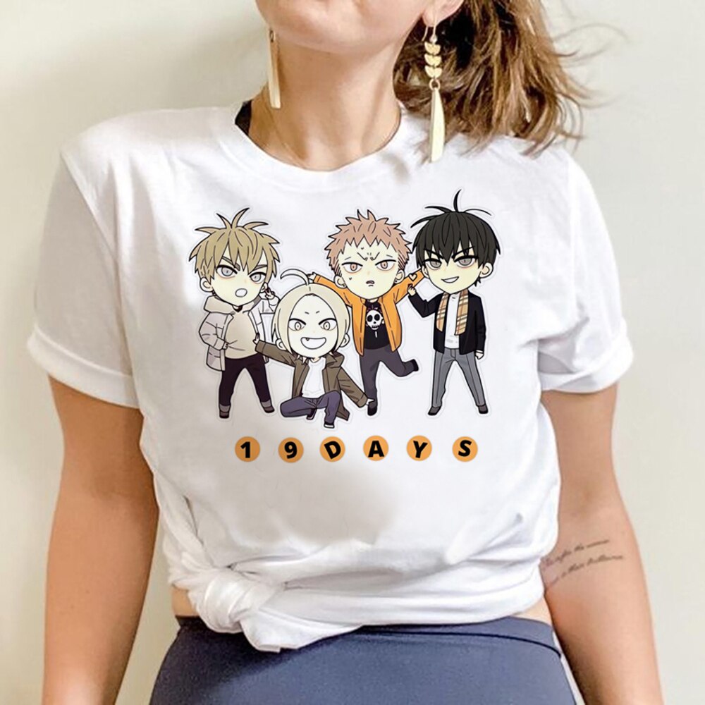 19 Days – 19 Days Anime Aesthetic Summer T-Shirts for women T-Shirts & Tank Tops