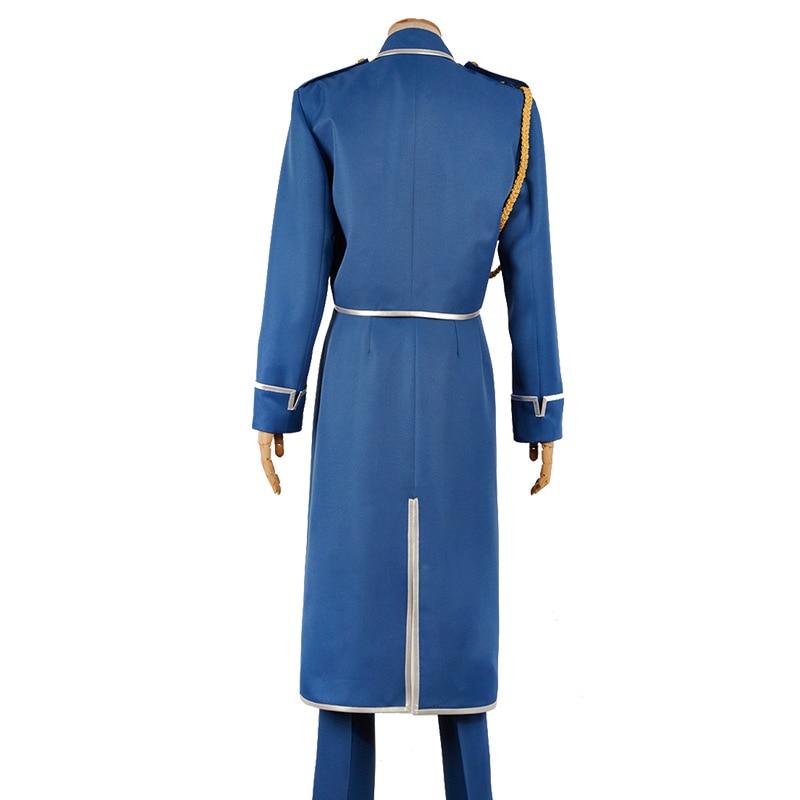 Anime Fullmetal Alchemist Cosplay Roy Mustang Costumes Military Uniform Suit Coat + Pants + Apron Uncategorized