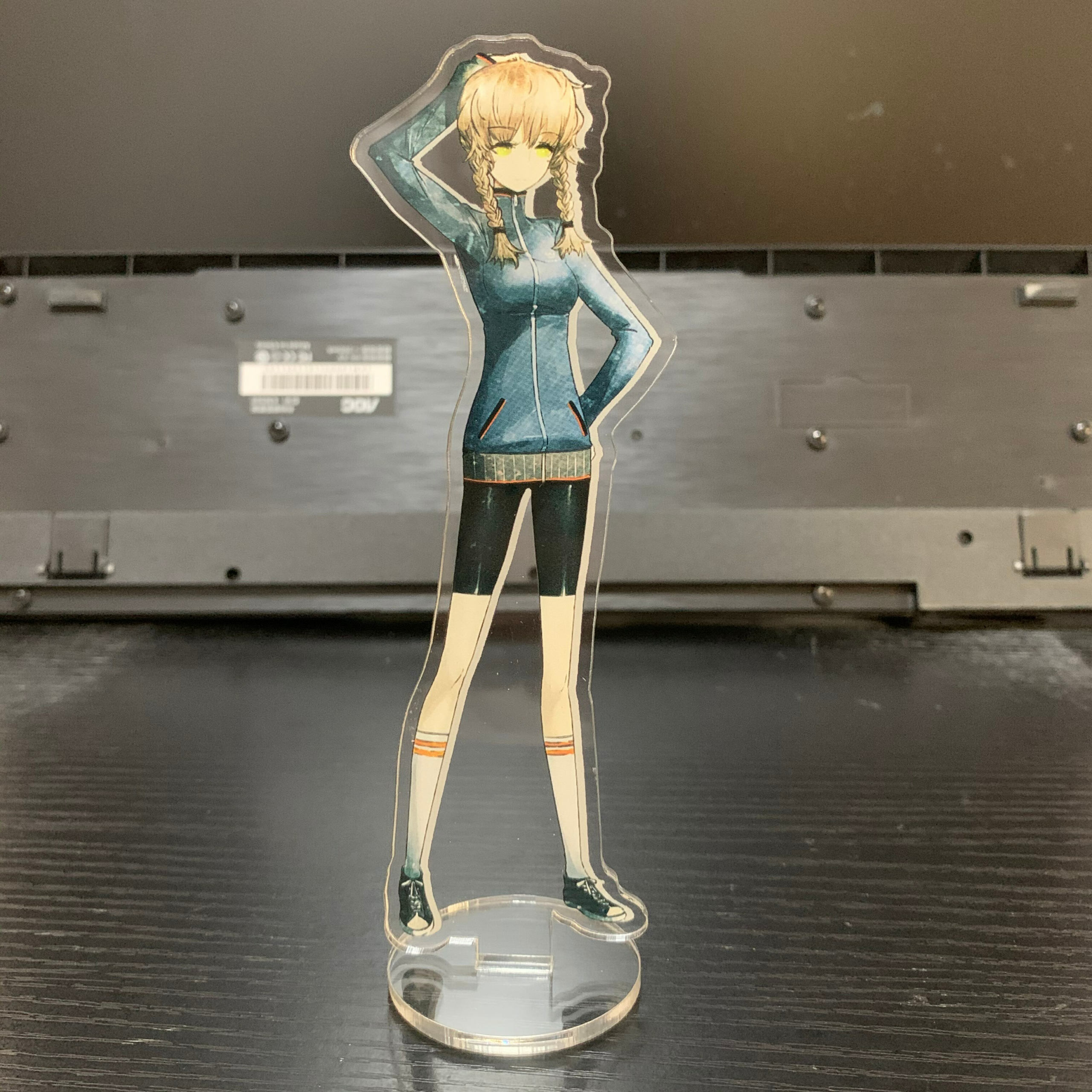 Japan Anime Steins Gate Figure Okabe Rintarou Makise Kurisu Hashida Itaru Cosplay Acrylic Stand Model Desktop Decoration Props Uncategorized