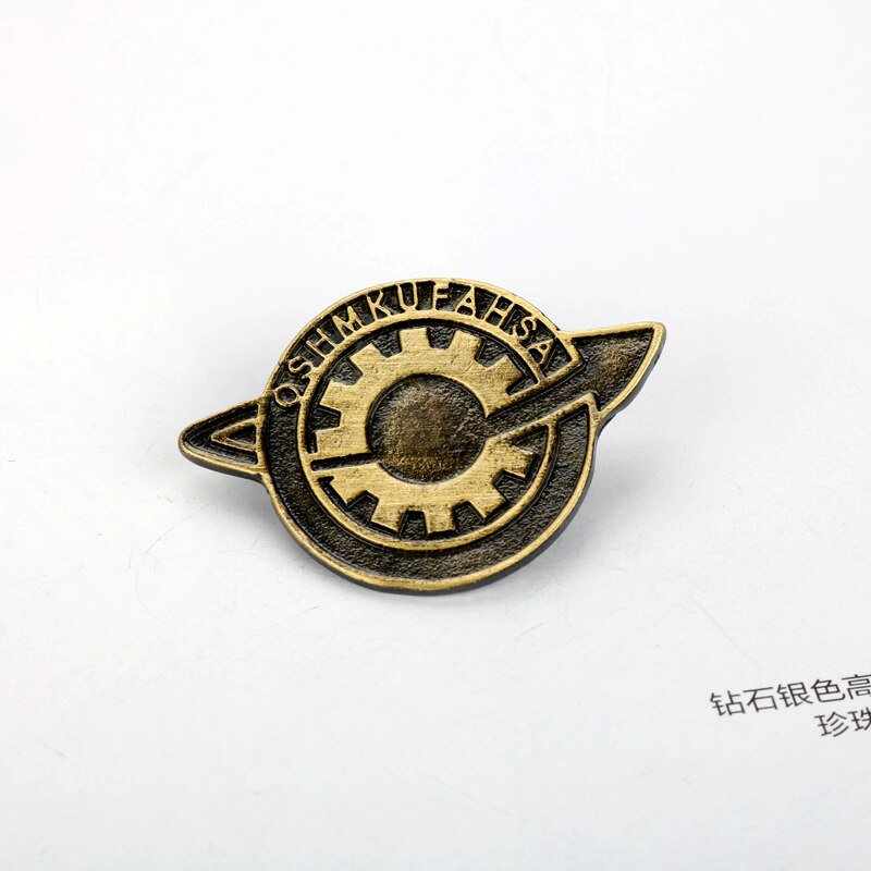 dongsheng jewelry Game Steins Gate Cosplay Badge Pin Brooch Makise Kurisu Labmen The Fate of The Stone Brooches Cosplay Anime Uncategorized