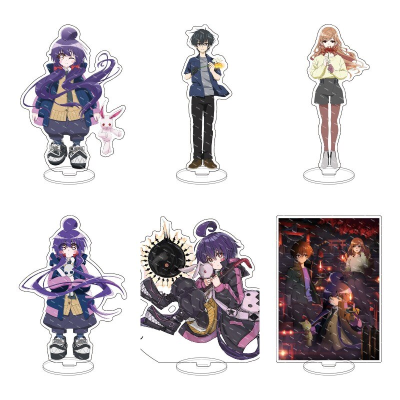 15CM Anime DARK GATHERING Figures Cosplay Acrylic Double-Sided Standing Sign Model Plate Desk Decor Prop Fans Collection Gift Uncategorized