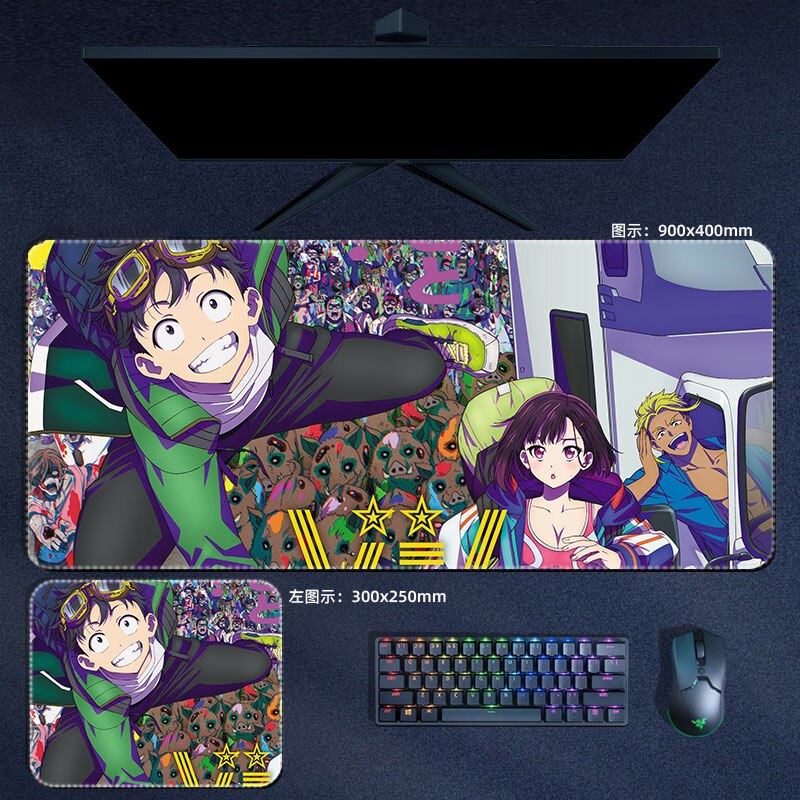 Zom 100 – Zom 100 Akira Shizuka Kenichirou Themed Large Computer Mousepad Keyboard & Mouse Pads