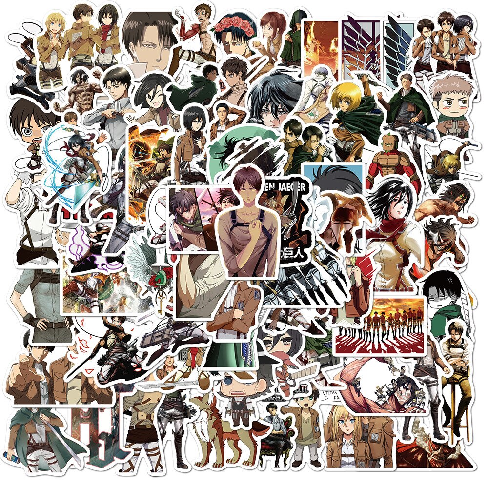 Attack On Titan – Attack On Titan Shingeki No Kyojin Stickers Aesthetic Kids Toys 10/30/50PCS Home & School Posters