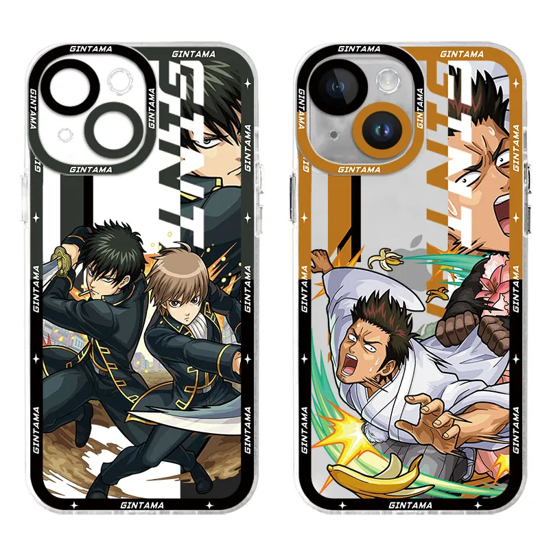 Gintama – Gintama Transparent Soft Phone Cases For Iphone X to Iphone 14 Pro Max