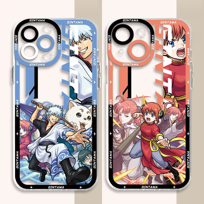 Gintama – Gintama Transparent Soft Phone Cases For Iphone X to Iphone 14 Pro Max