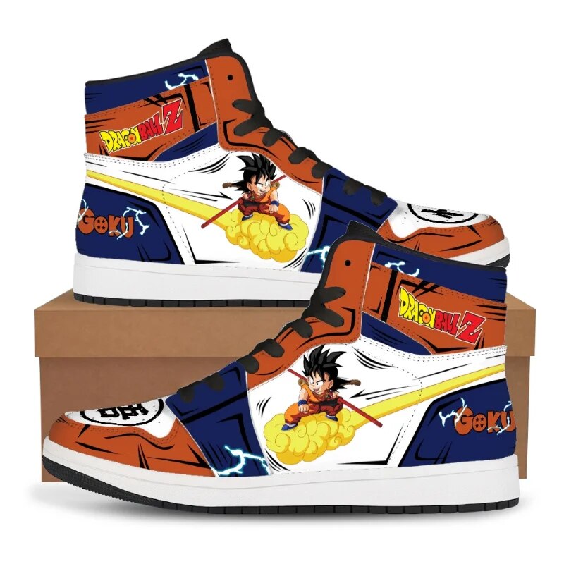 Dragon Ball Anime Shoes Men Dropshipping Gouku Cartoon Cosplay Sneakers Super Saiyan Man High Top Vulcanized Running Shoes Gift Uncategorized