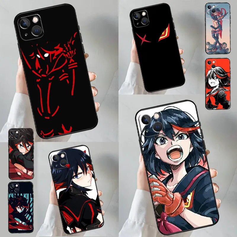 Anime Kill La Kill Phone Case For iPhone 15 11 12 13 14 Pro Max X XR XS Max 6 7 8 14 Plus SE 2022 Soft Cover Uncategorized