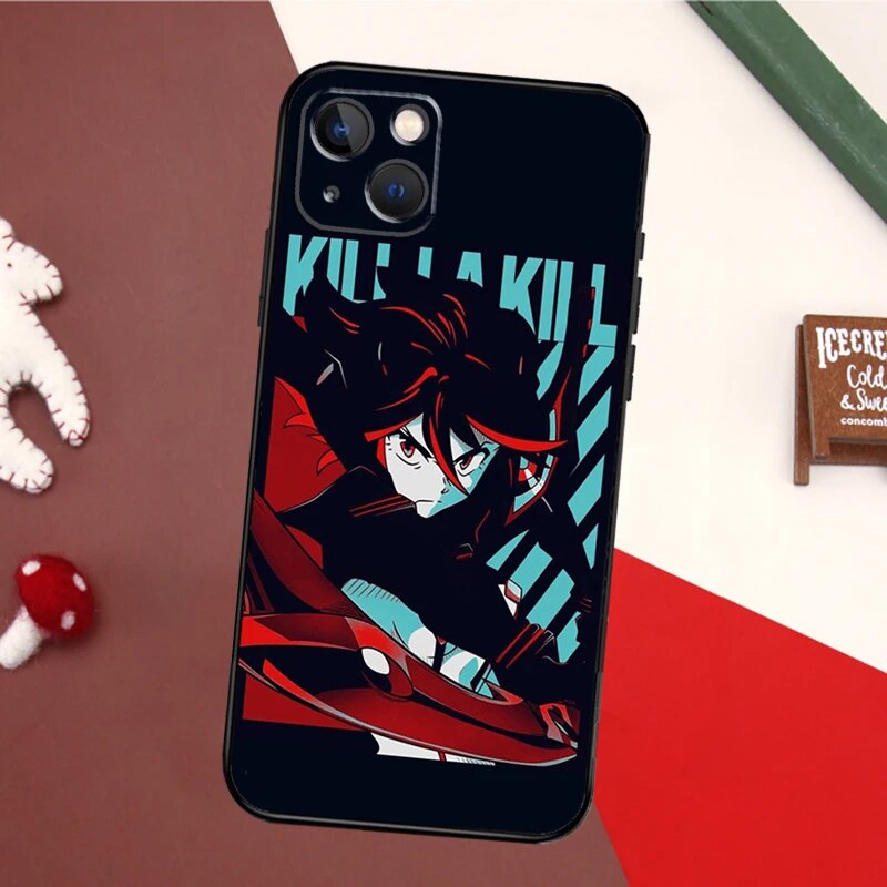 Anime Kill La Kill Phone Case For iPhone 15 11 12 13 14 Pro Max X XR XS Max 6 7 8 14 Plus SE 2022 Soft Cover Uncategorized