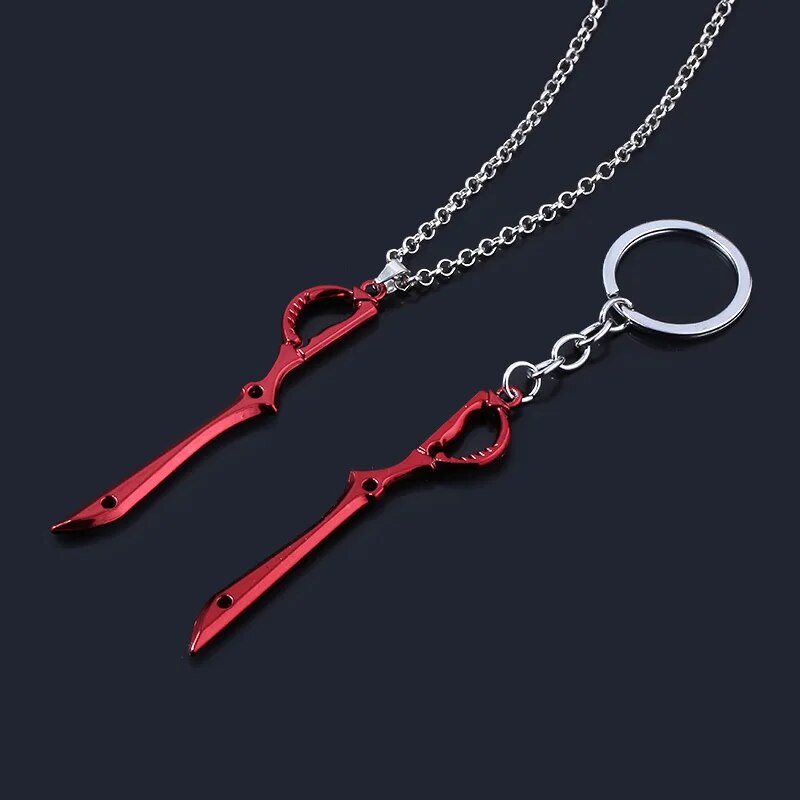 Anime KILL la KILL Key Chains Matoi Ryuko Mini Metal Red Scissor Blade Weapon Pendants Keyring Men Car Accessories Uncategorized