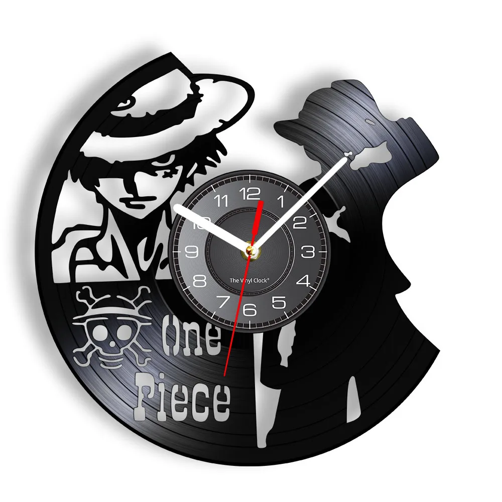 One Piece – Luffy Vinyl Record Longplay Wall Clock Room Home Decor