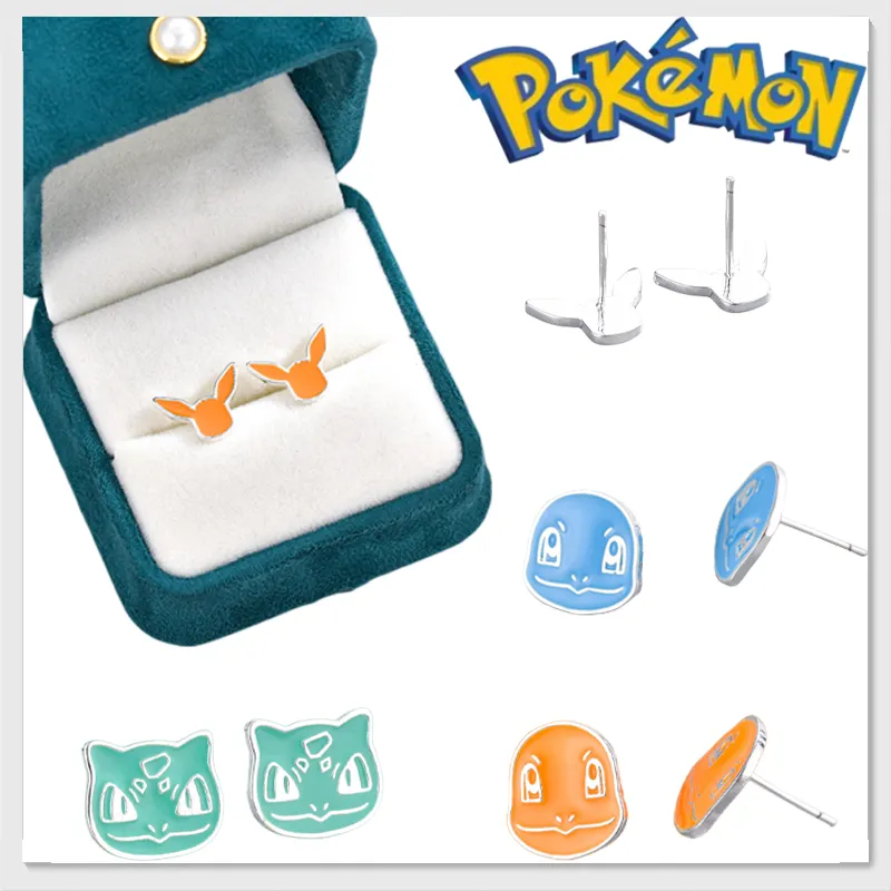Pokemon – Pikachu Squirtle Fashionable Ear Stud Cute Exquisite Jewelry Gifts