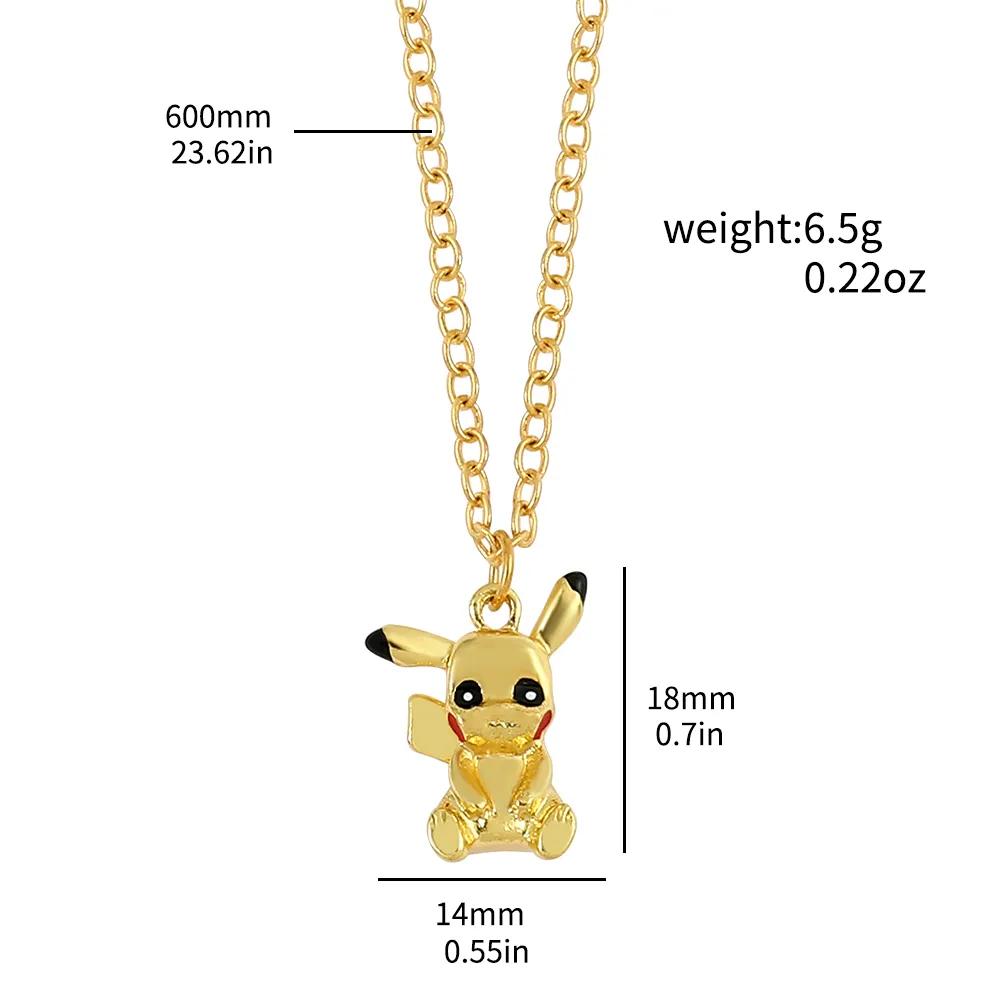 Pokemon – Pikachu 3D Action Figure Toys Clavicle Chain Y2K Necklace